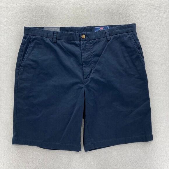 Vineyard Vines Breaker Short Mens 40 Navy Blue Stretch Fabric 9" Inseam Mid Rise - Picture 1 of 11